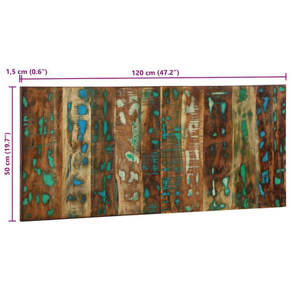 vidaXL Kopfteil Mehrfarbig 120 cm Massivholz Altholz