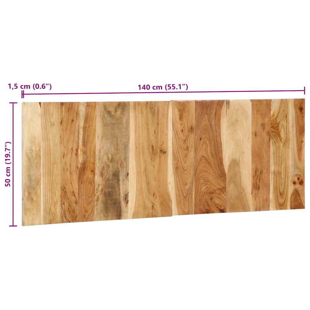 vidaXL Kopfteil 140 cm Massivholz Akazie