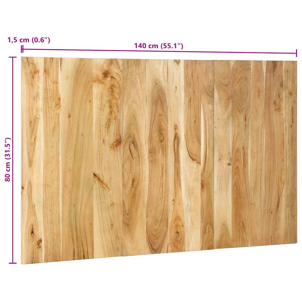 vidaXL Kopfteil 140 cm Massivholz Akazie