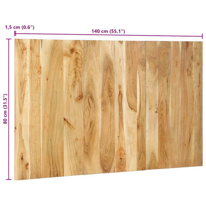 vidaXL Kopfteil 140 cm Massivholz Akazie