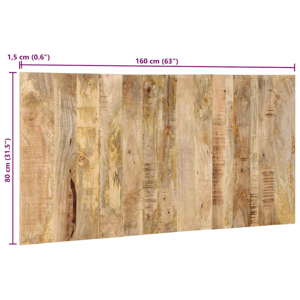 vidaXL Kopfteil 160 cm Massives Rohholz Mango