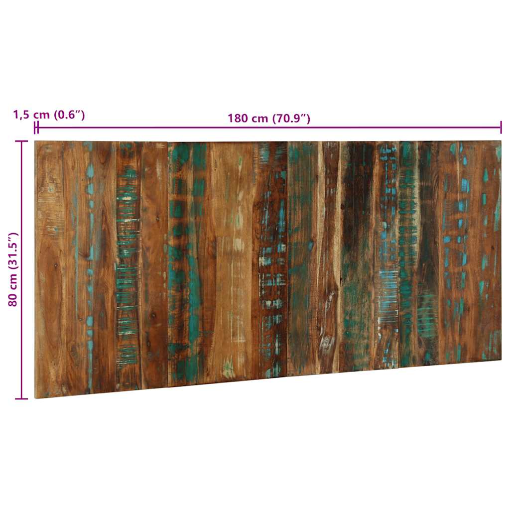 vidaXL Kopfteil Mehrfarbig 180 cm Massivholz Altholz