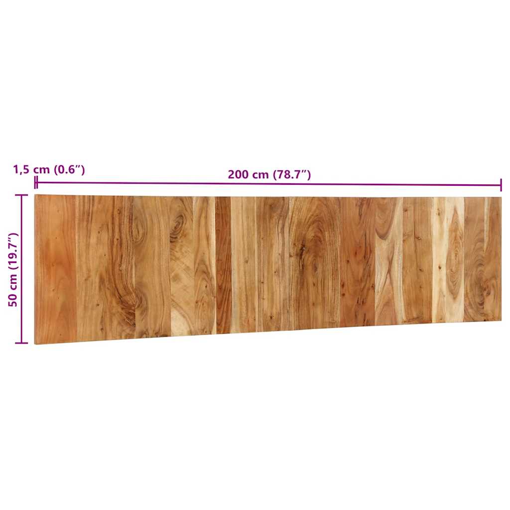 vidaXL Kopfteil 200 cm Massivholz Akazie