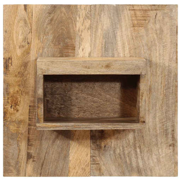 vidaXL Nachttisch 50x27x50 cm Raues Mango-Massivholz