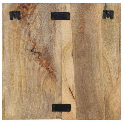 vidaXL Nachttisch 50x27x50 cm Raues Mango-Massivholz