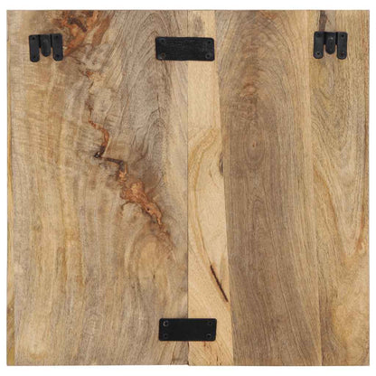 vidaXL Nachttisch 50x27x50 cm Raues Mango-Massivholz