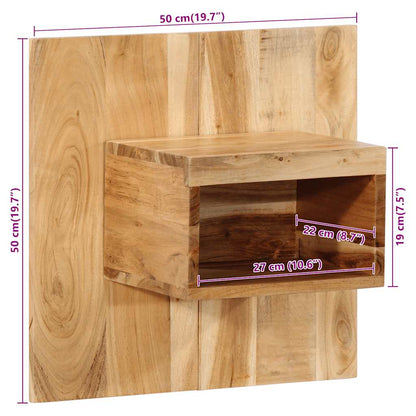 vidaXL Nachttisch 50x27x50 cm Massivholz Akazie