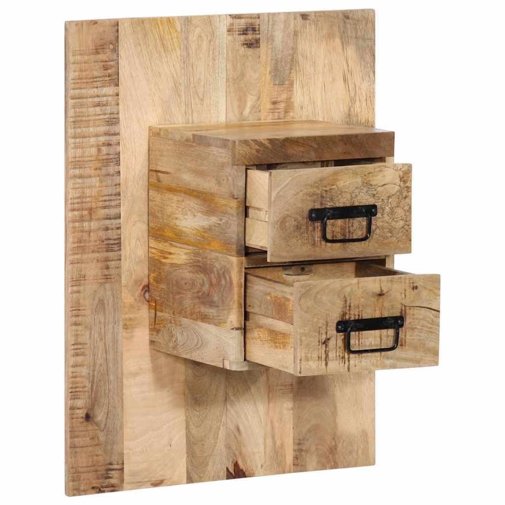 vidaXL Nachttisch 60x32x80 cm Raues Mango-Massivholz