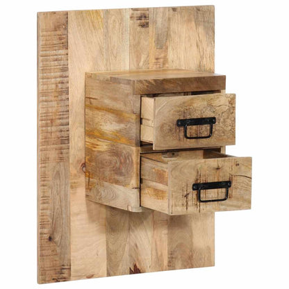 vidaXL Nachttisch 60x32x80 cm Raues Mango-Massivholz
