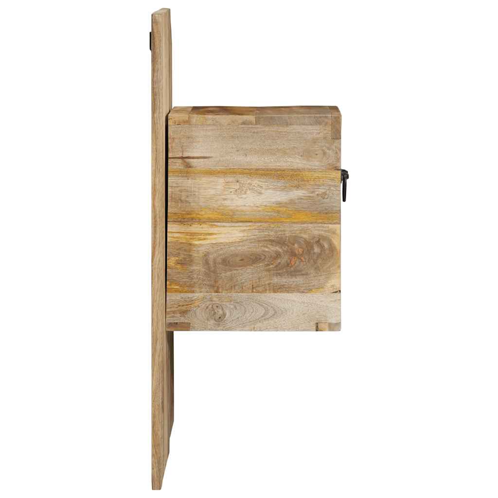 vidaXL Nachttisch 60x32x80 cm Raues Mango-Massivholz