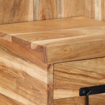 vidaXL Nachttisch 60x32x80 cm Massivholz Akazie