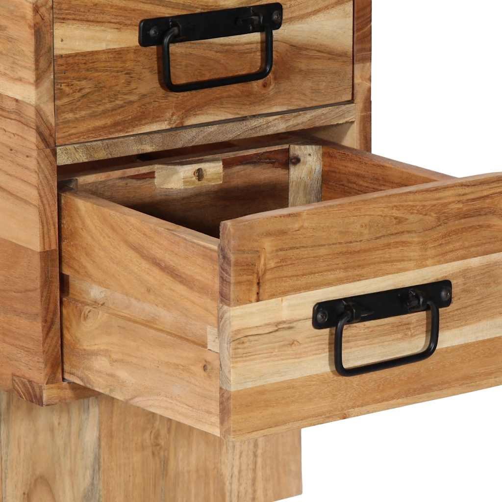vidaXL Nachttisch 60x32x80 cm Massivholz Akazie