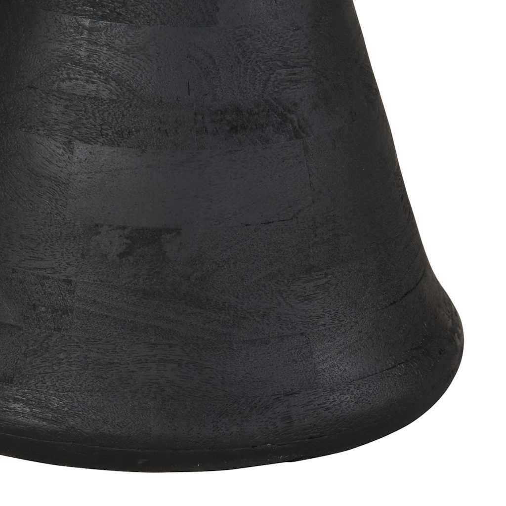 vidaXL Table d'appoint noir Ø 50 x 40 cm Bois de manguier massif