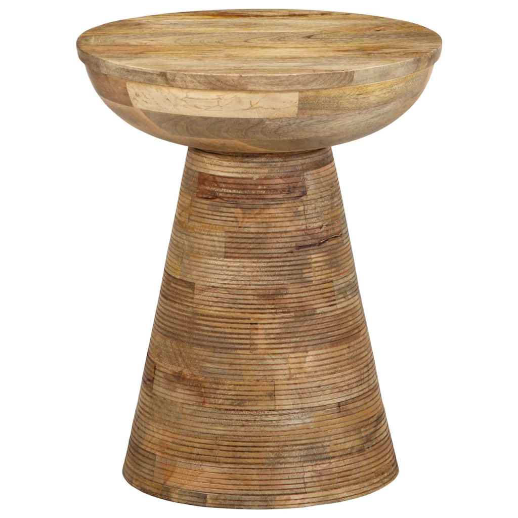 vidaXL Beistelltisch Ø37x45 cm Massivholz Mango