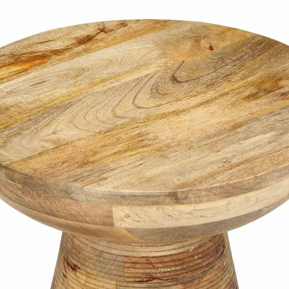 vidaXL Beistelltisch Ø37x45 cm Massivholz Mango