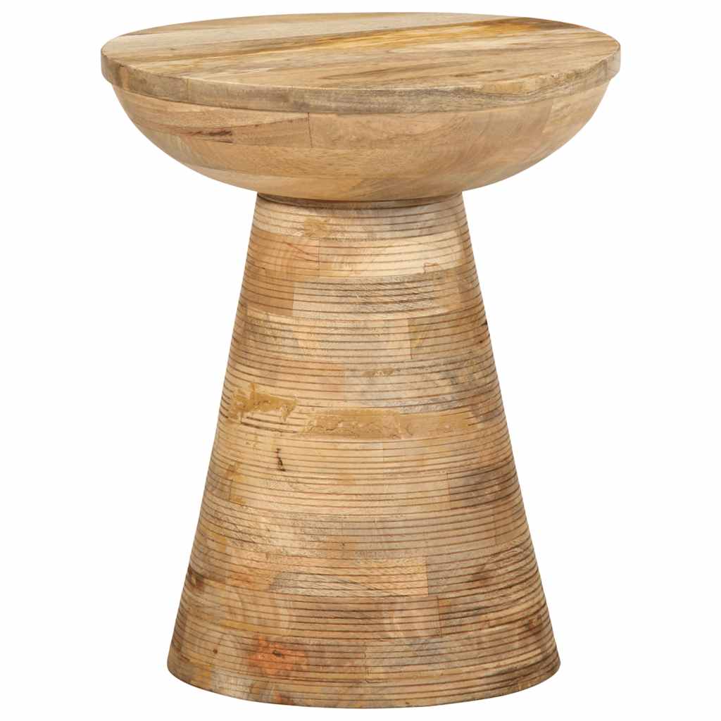 vidaXL Beistelltisch Ø37x45 cm Massivholz Mango