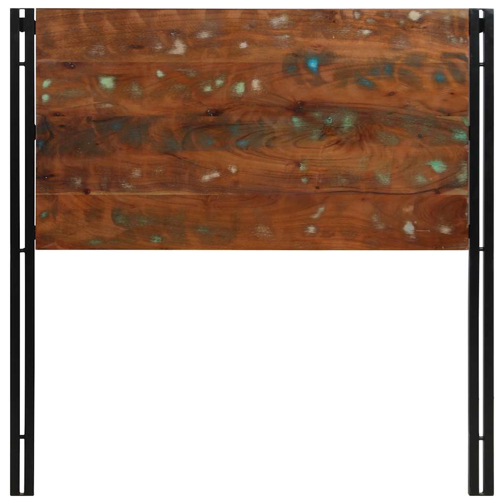 vidaXL Kopfteil 100 cm Altholz Massivholz und Eisen