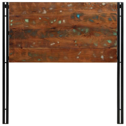 vidaXL Kopfteil 100 cm Altholz Massivholz und Eisen