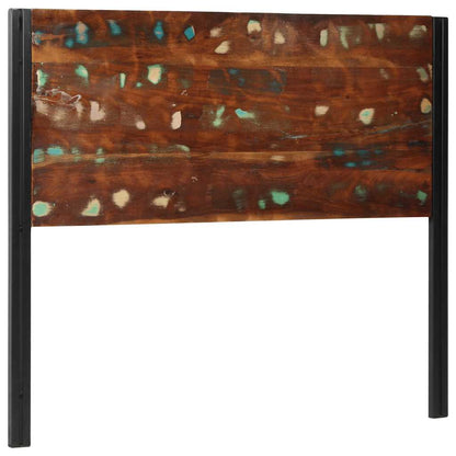 vidaXL Kopfteil 120 cm Altholz Massivholz und Eisen