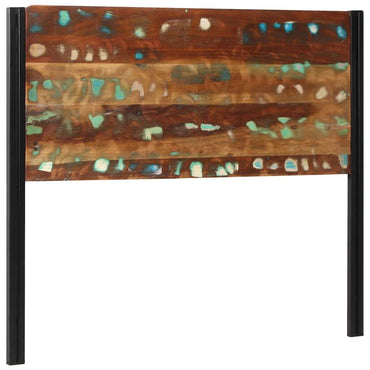 vidaXL Kopfteil 120 cm Altholz Massivholz und Eisen