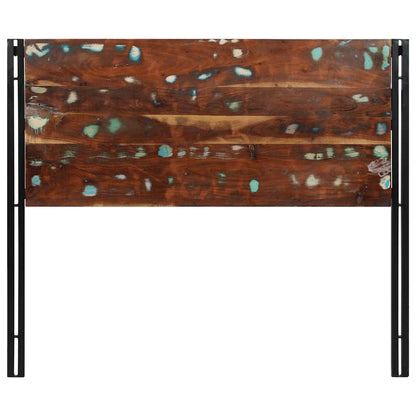 vidaXL Kopfteil 120 cm Altholz Massivholz und Eisen