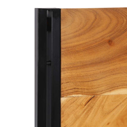 vidaXL Kopfteil 120 cm Massivholz Akazie und Eisen