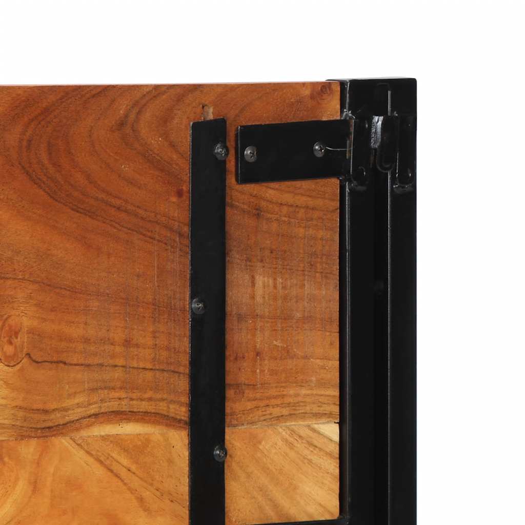 vidaXL Kopfteil 120 cm Massivholz Akazie und Eisen