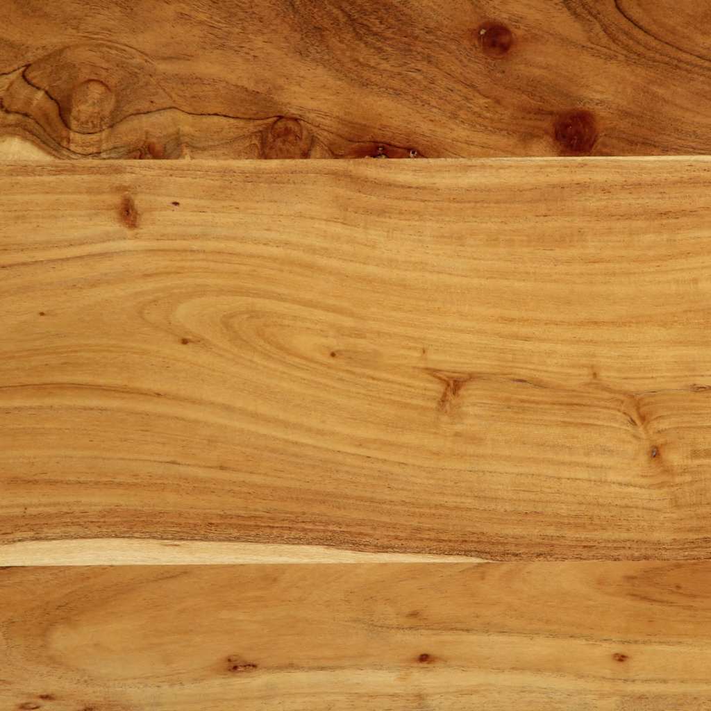 vidaXL Kopfteil 120 cm Massivholz Akazie und Eisen