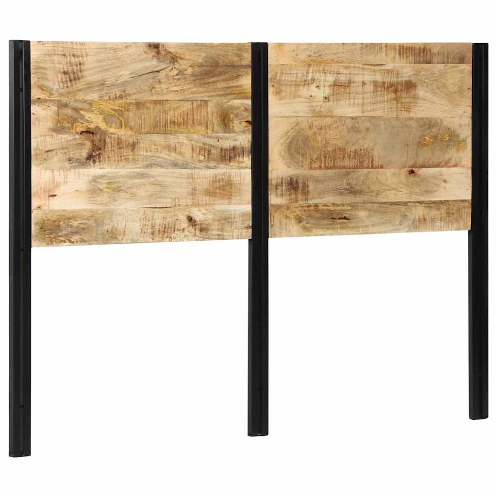 vidaXL Kopfteil 140 cm Massivholz Mango und Eisen