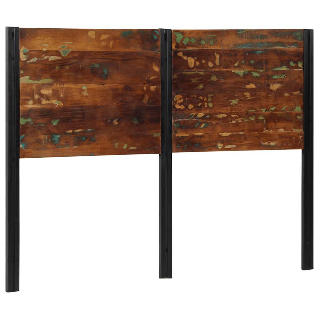 vidaXL Kopfteil 140 cm Altholz Massivholz und Eisen