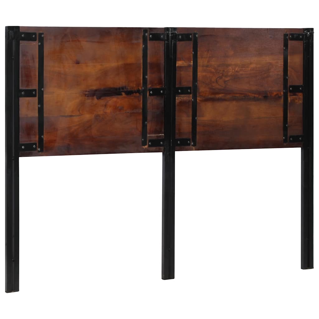 vidaXL Kopfteil 140 cm Altholz Massivholz und Eisen