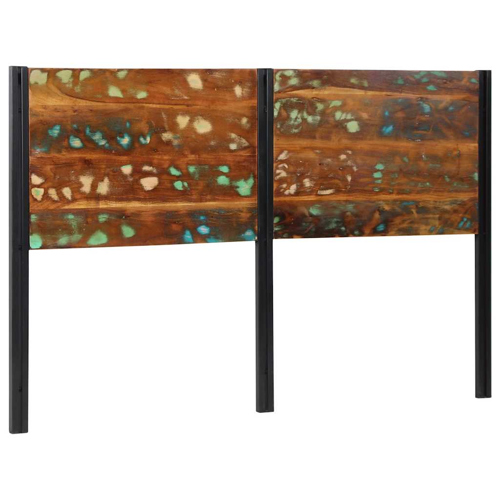 vidaXL Kopfteil 160 cm Altholz Massivholz und Eisen
