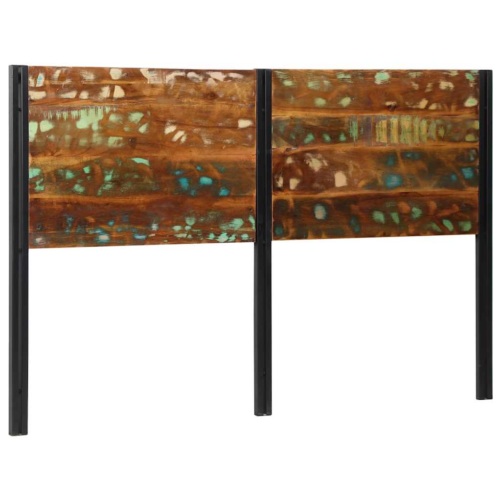 vidaXL Kopfteil 160 cm Altholz Massivholz und Eisen