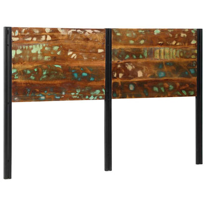 vidaXL Kopfteil 160 cm Altholz Massivholz und Eisen