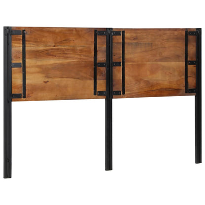 vidaXL Kopfteil 160 cm Altholz Massivholz und Eisen