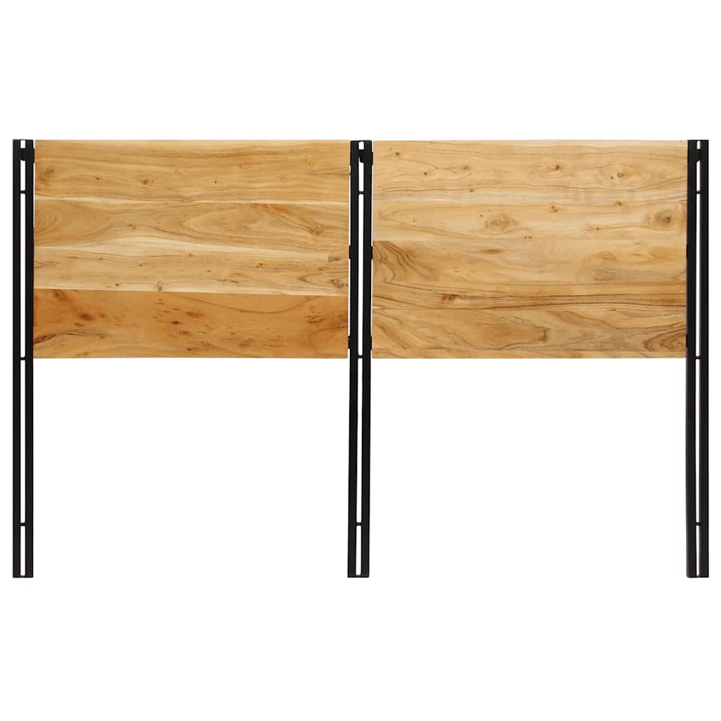 vidaXL Kopfteil 160 cm Massivholz Akazie und Eisen