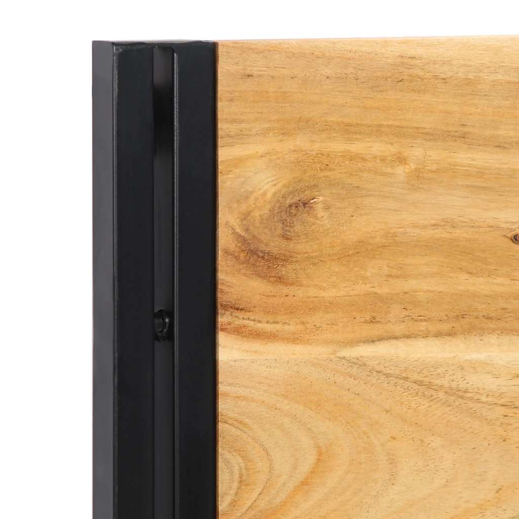 vidaXL Kopfteil 160 cm Massivholz Akazie und Eisen