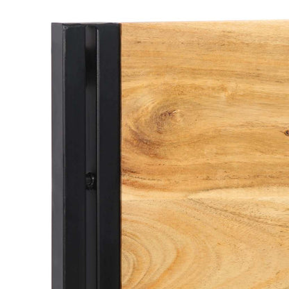 vidaXL Kopfteil 160 cm Massivholz Akazie und Eisen