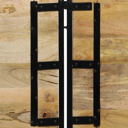 vidaXL Kopfteil 180 cm Massivholz Mango und Eisen