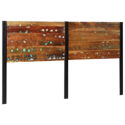 vidaXL Kopfteil 180 cm Altholz Massivholz und Eisen