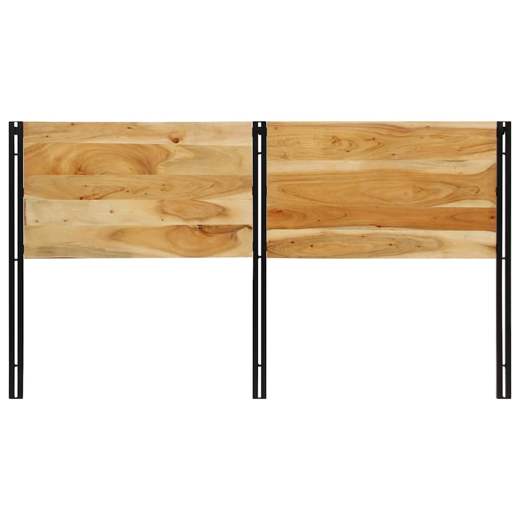 vidaXL Kopfteil 180 cm Massivholz Akazie und Eisen