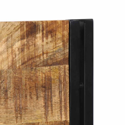 vidaXL Kopfteil 200 cm Massivholz Mango und Eisen