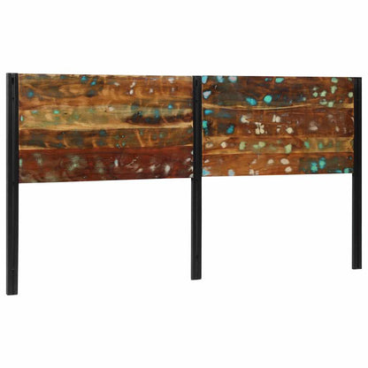 vidaXL Kopfteil 200 cm Altholz Massivholz und Eisen