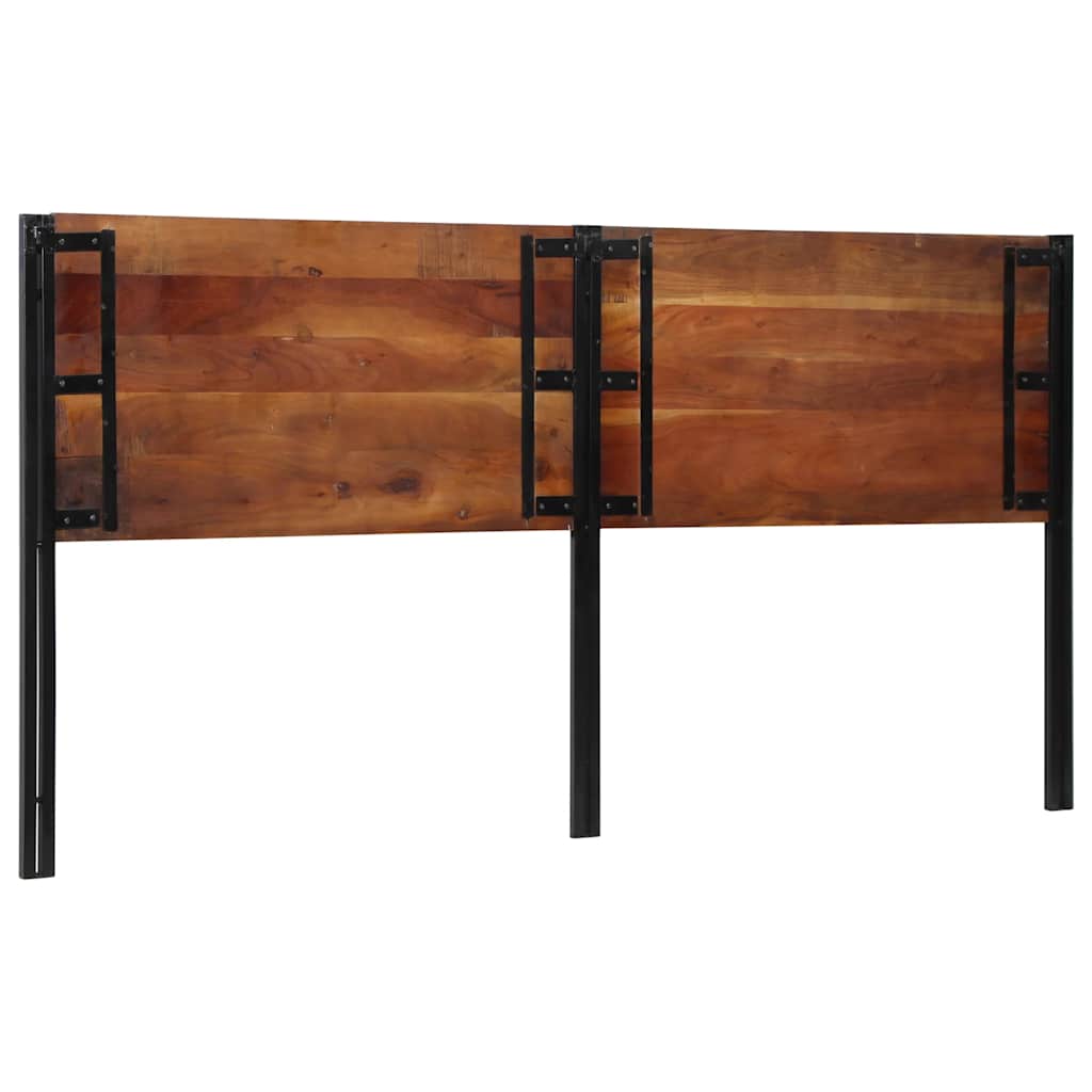 vidaXL Kopfteil 200 cm Altholz Massivholz und Eisen