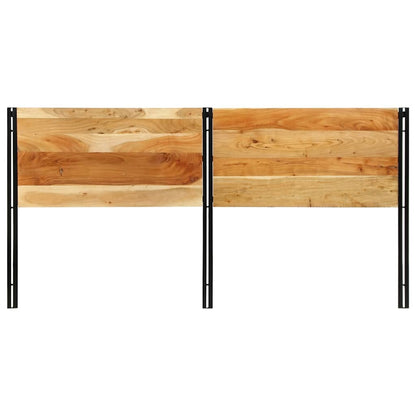 vidaXL Kopfteil 200 cm Massivholz Akazie und Eisen