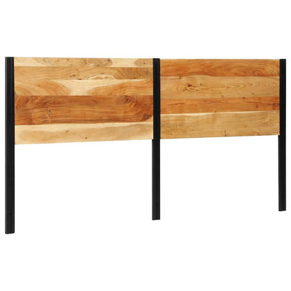vidaXL Kopfteil 200 cm Massivholz Akazie und Eisen