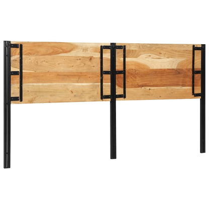 vidaXL Kopfteil 200 cm Massivholz Akazie und Eisen