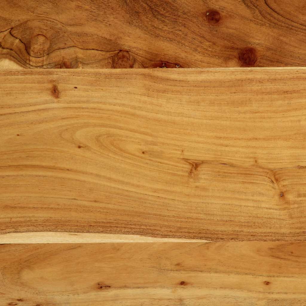 vidaXL Kopfteil 200 cm Massivholz Akazie und Eisen