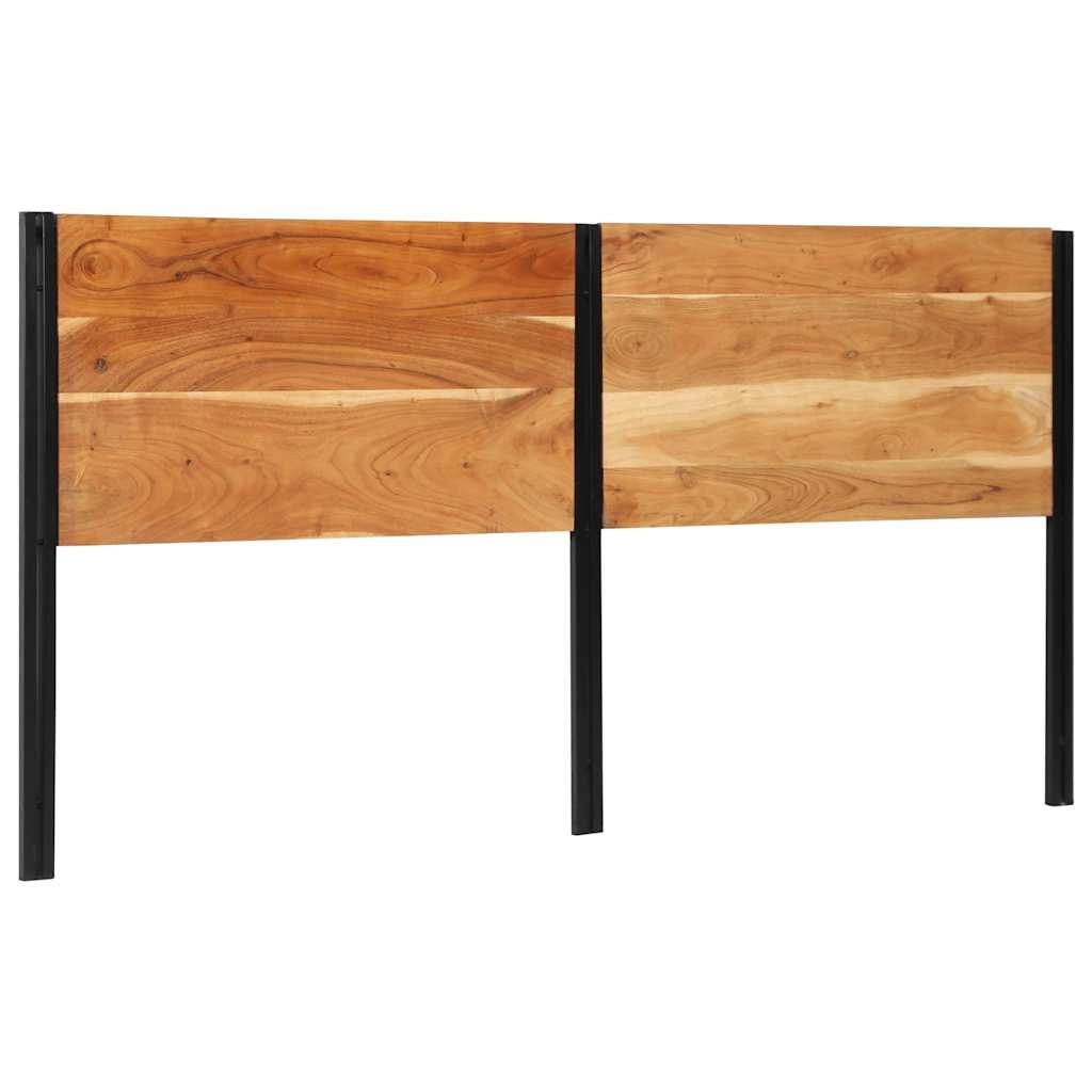 vidaXL Kopfteil 200 cm Massivholz Akazie und Eisen