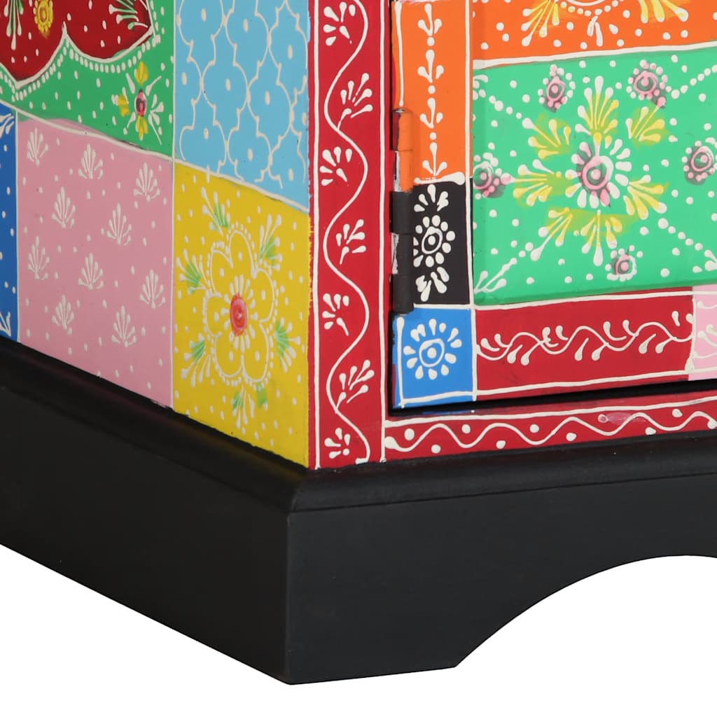 vidaXL Couchtisch Mehrfarbig 90x50x40 cm Massivholz Mango